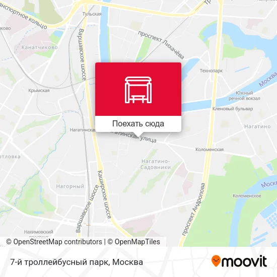 Карта 7-й троллейбусный парк