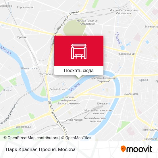 Карта Парк Красная Пресня