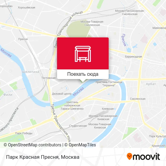Карта Парк Красная Пресня