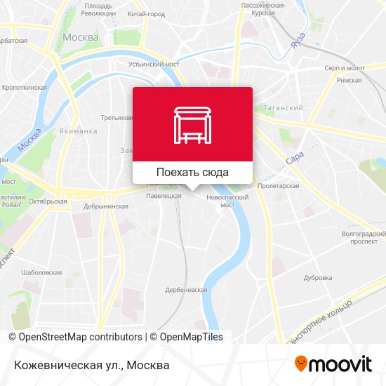 Карта Кожевническая ул.