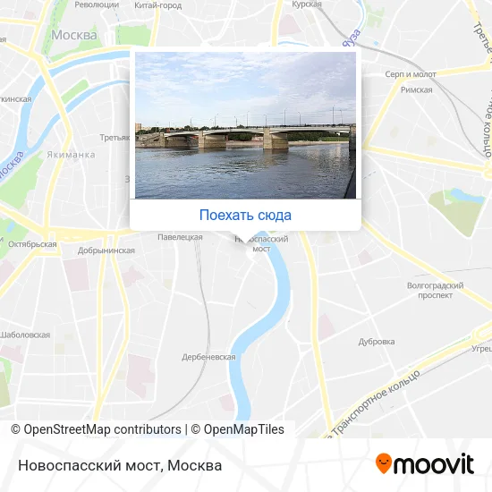 Карта Новоспасский мост