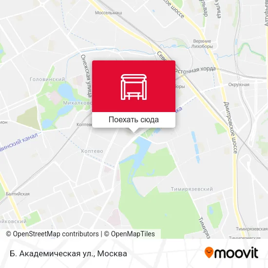 Карта Б. Академическая ул.