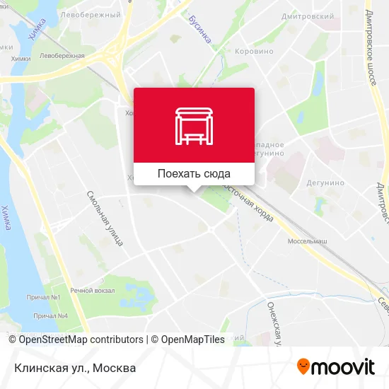 Карта Клинская ул.