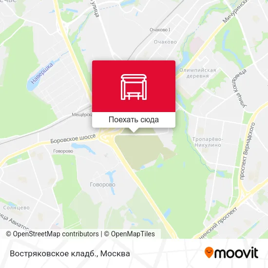 Карта Востряковское кладб.