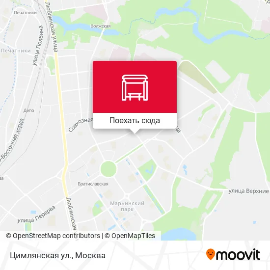 Карта Цимлянская ул.