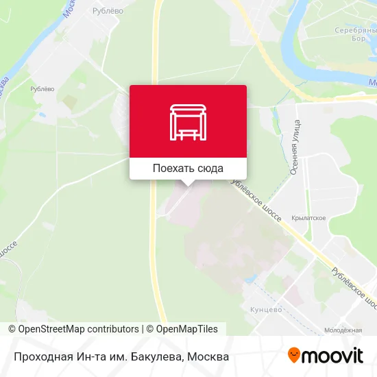 Карта Проходная Ин-та им. Бакулева