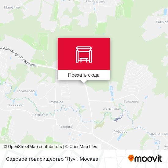 Карта Садовое товарищество "Луч"