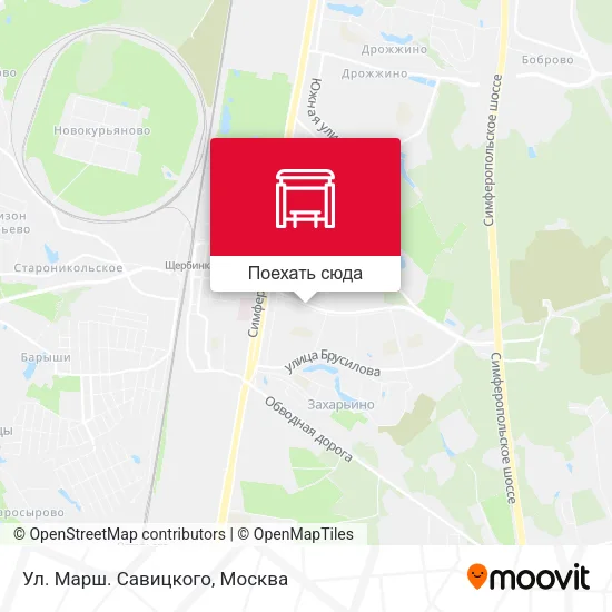 Карта Ул. Марш. Савицкого