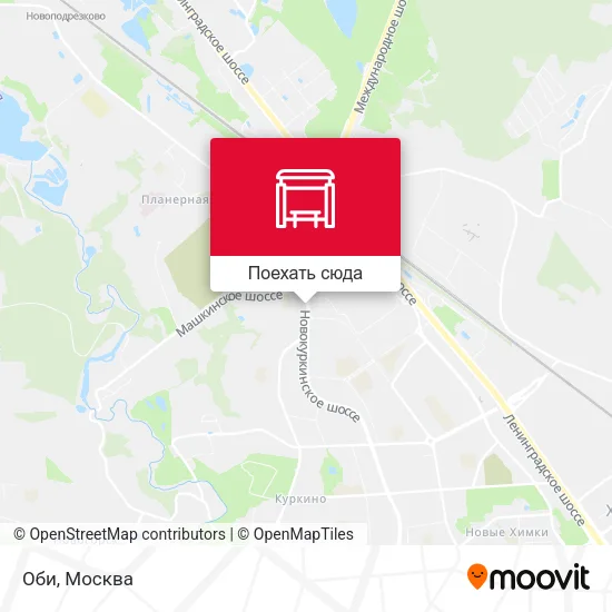 Карта Оби