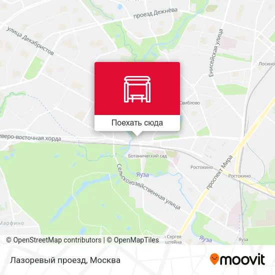 Карта Лазоревый проезд