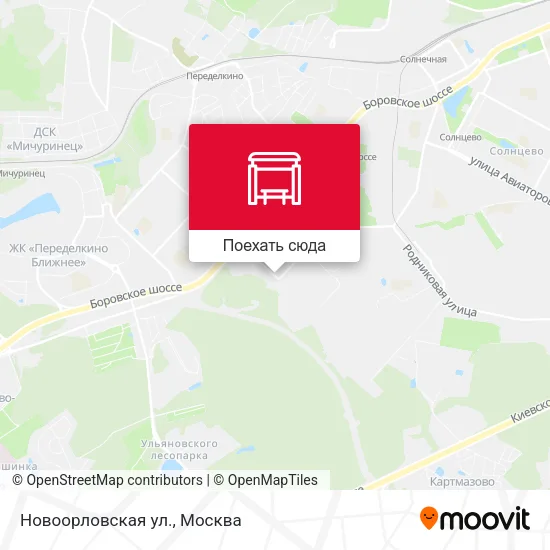 Карта Новоорловская ул.