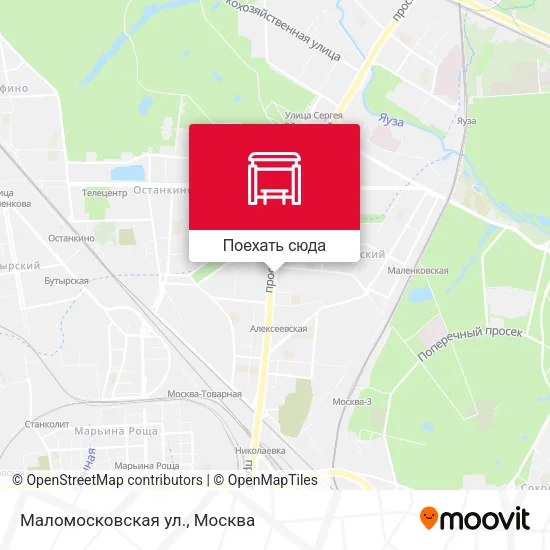 Карта Маломосковская ул.