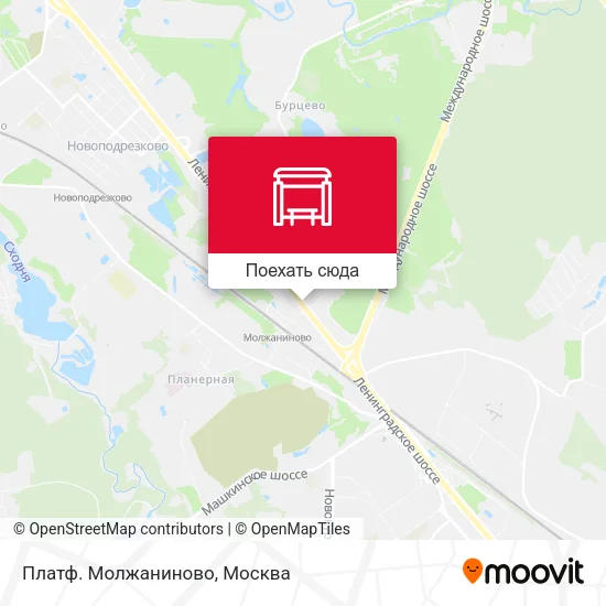 Карта Платф. Молжаниново