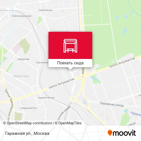 Карта Гаражная ул.