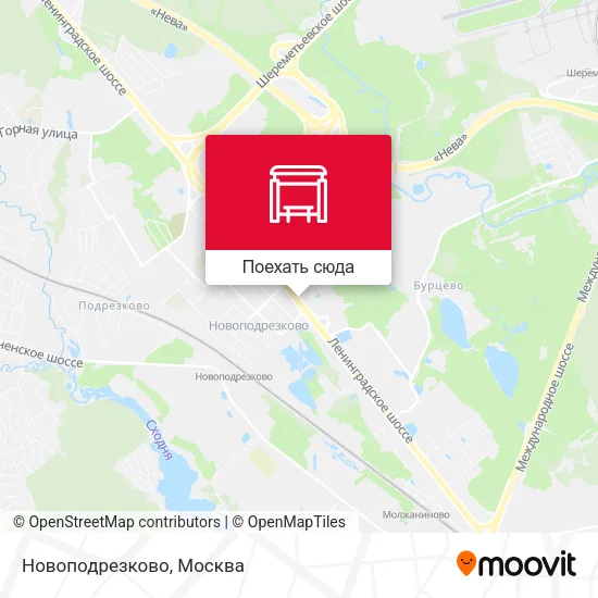Карта Новоподрезково