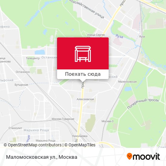 Карта Маломосковская ул.