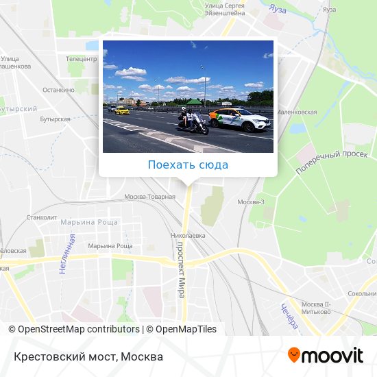 Карта Крестовский мост