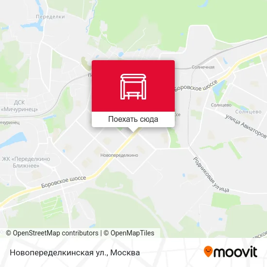 Карта Новопеределкинская ул.