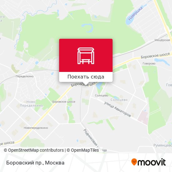 Карта Боровский пр.