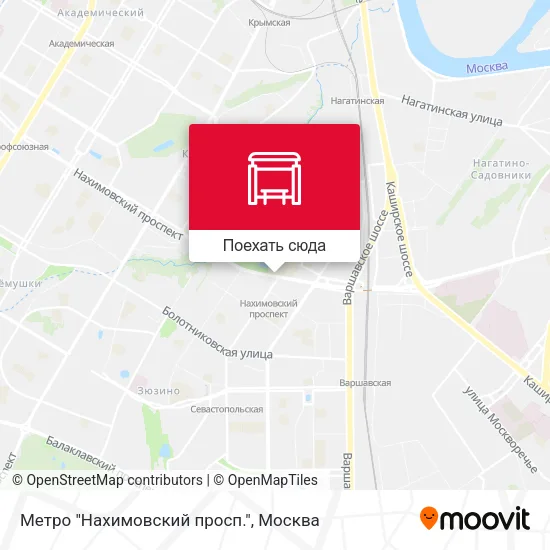 Карта Метро "Нахимовский просп."