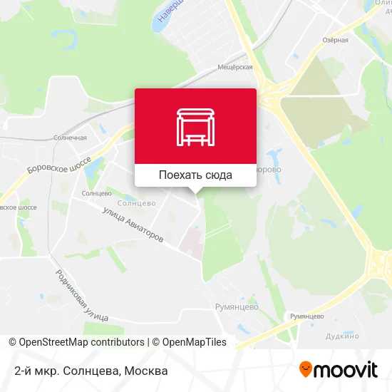 Карта 2-й мкр. Солнцева