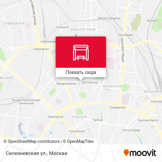 Карта Селезневская ул.