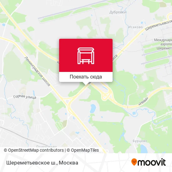 Карта Шереметьевское ш.