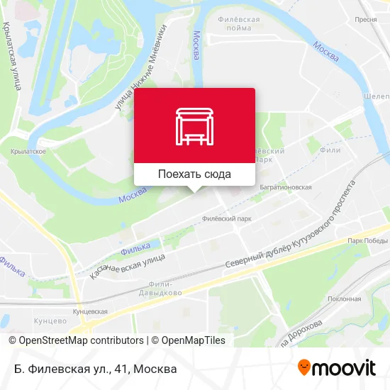 Карта Б. Филевская ул., 41