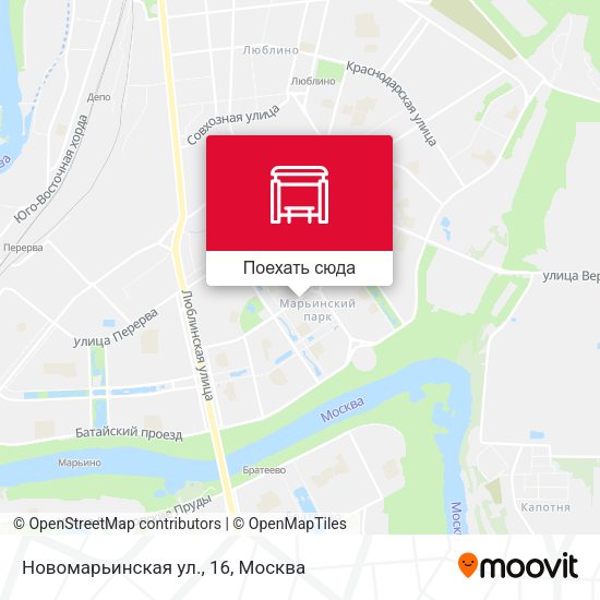 Карта Новомарьинская ул., 16