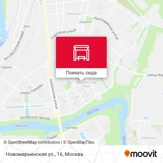 Карта Новомарьинская ул., 16