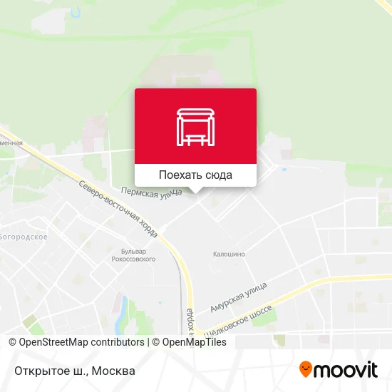 Карта Открытое ш.