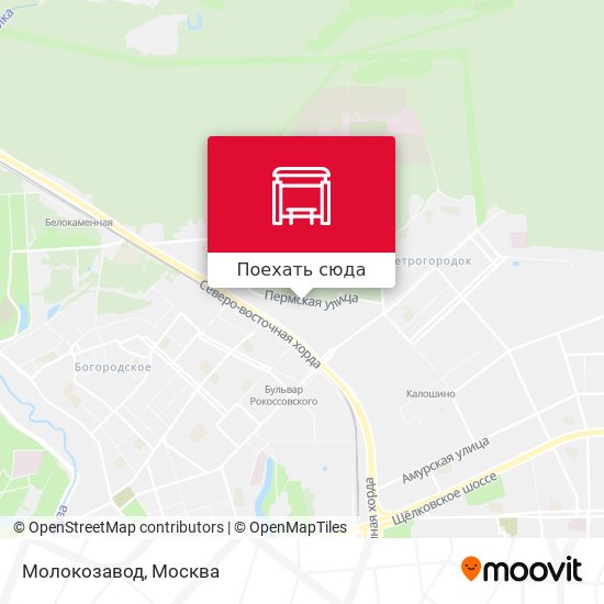 Карта Молокозавод