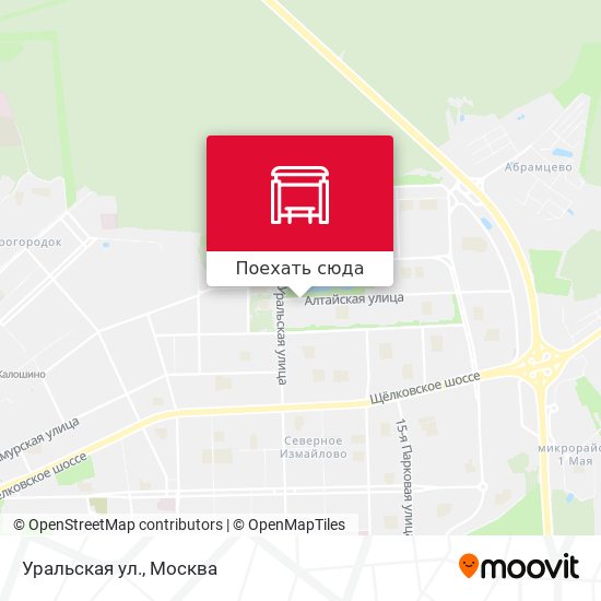Карта Уральская ул.