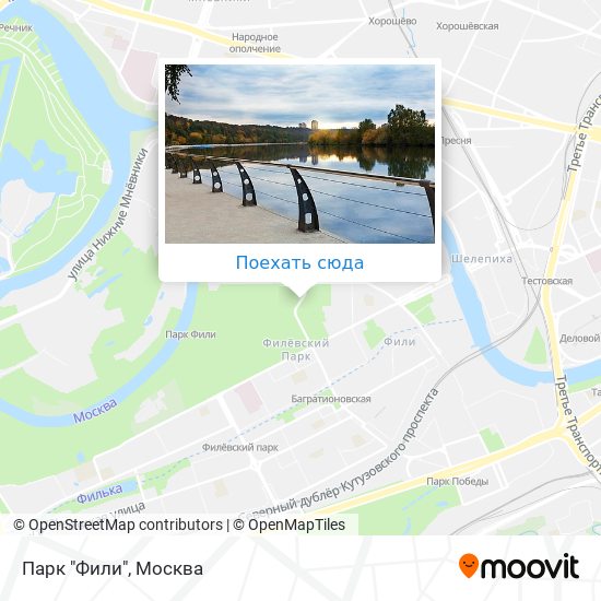 Филевский парк москва карта