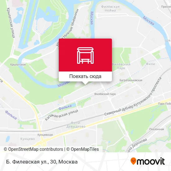 Карта Б. Филевская ул., 30