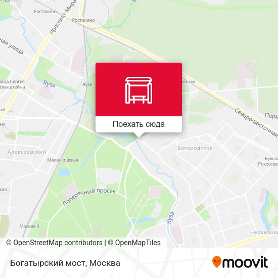 Карта Богатырский мост