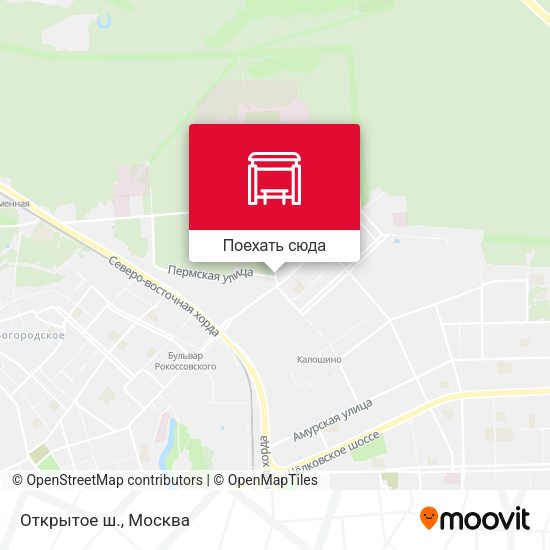 Карта Открытое ш.