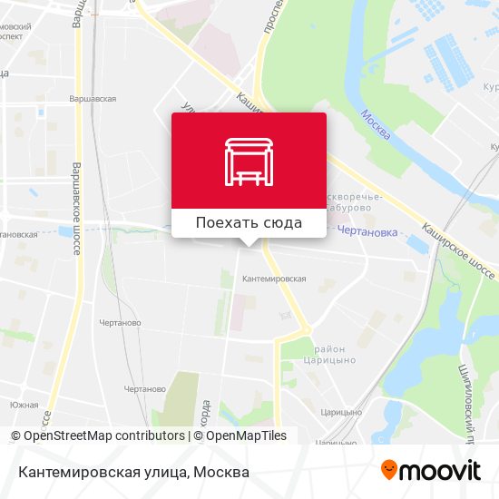Карта Кантемировская улица