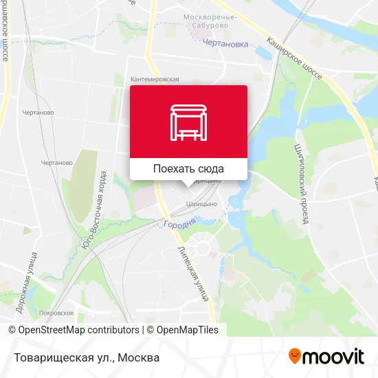Карта Товарищеская ул.