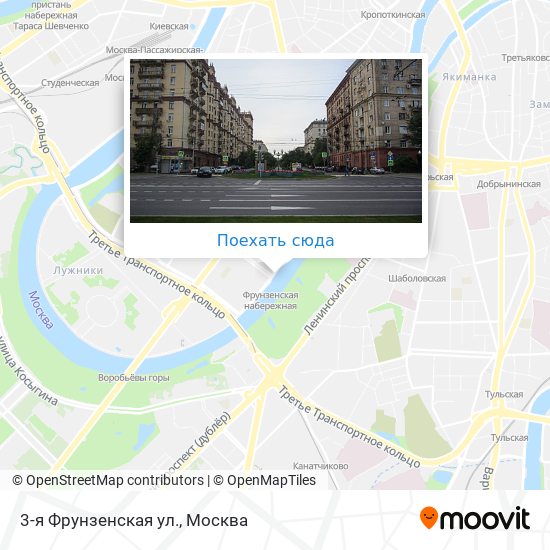 Карта 3-я Фрунзенская ул.