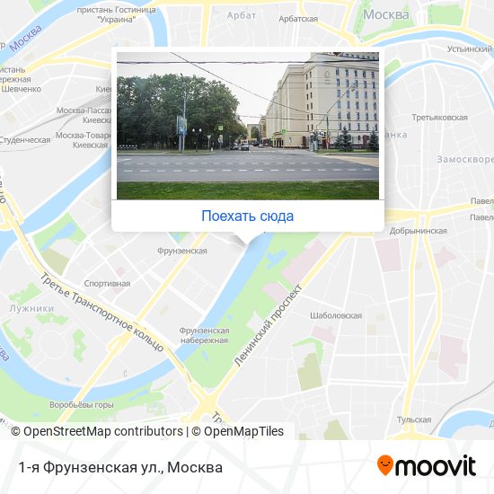 Карта 1-я Фрунзенская ул.