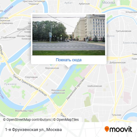 Карта 1-я Фрунзенская ул.