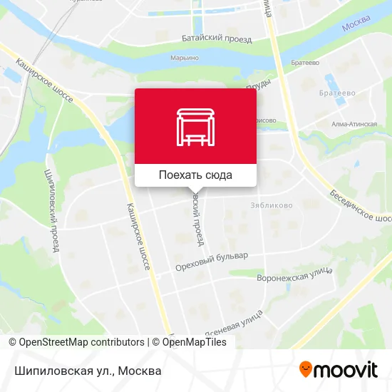 Карта Шипиловская ул.