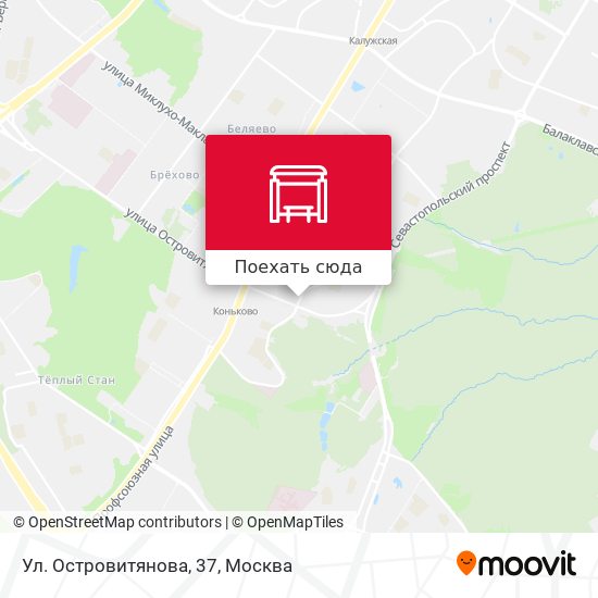 Карта Ул. Островитянова, 37
