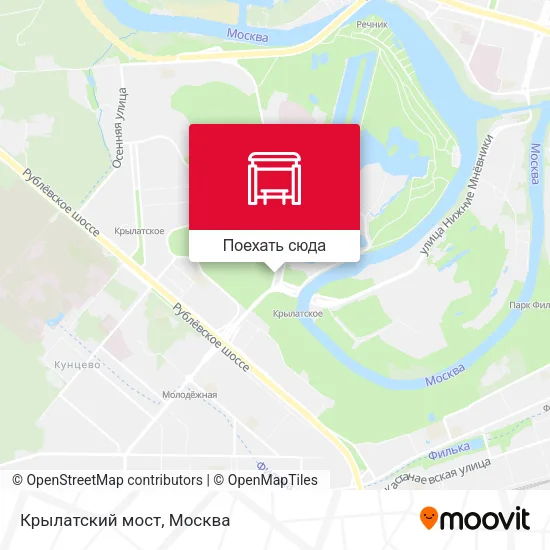 Карта Крылатский мост