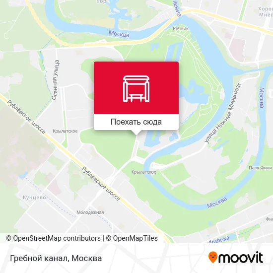 Карта Гребной канал