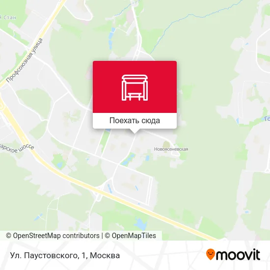 Карта Ул. Паустовского, 1