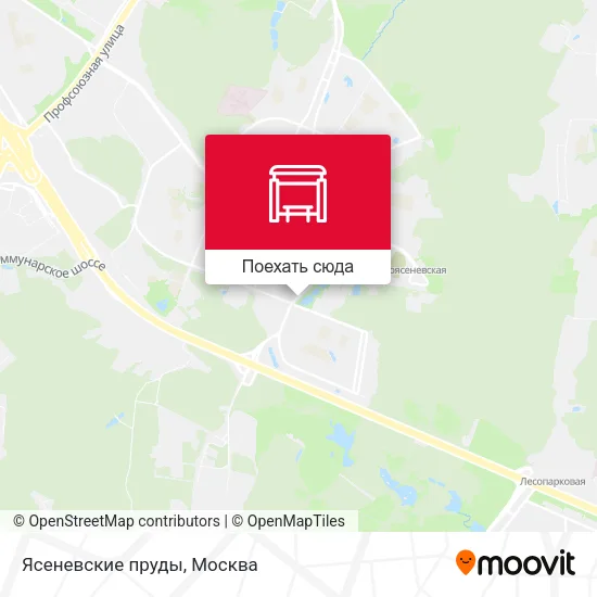 Карта Ясеневские пруды