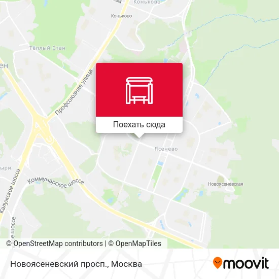 Карта Новоясеневский просп.