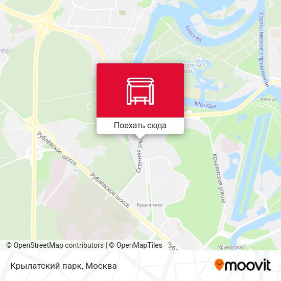 Карта Крылатский парк